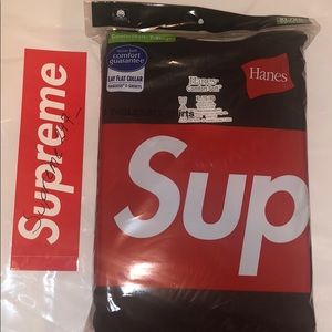 US X-Large SupremeⓇ/HanesⓇTagless Tees (3 Pack)